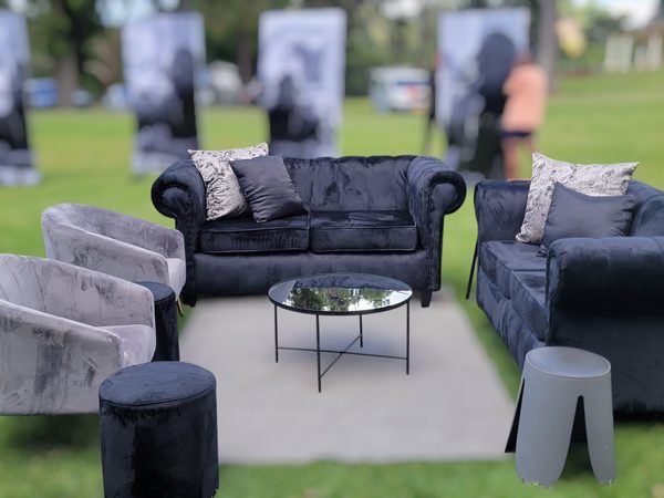 Ivory Tufted Sofa (Variant 5)