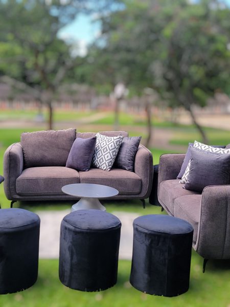 Ivory Tufted Sofa (Variant 10)