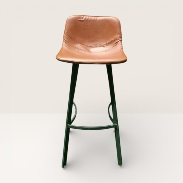 Brown Leather Bar Stool