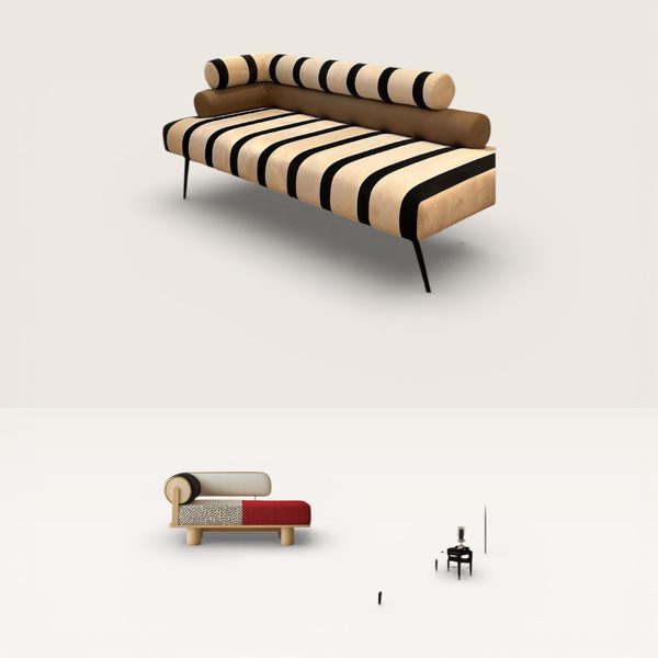 Statement Striped Sofa