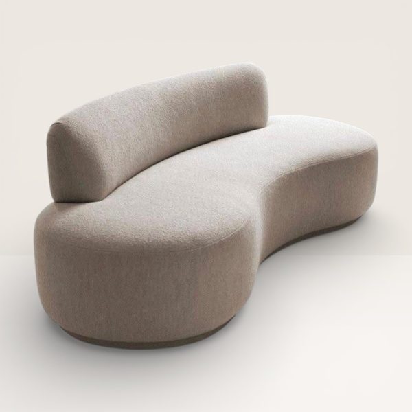 Ivory Tufted Sofa (Variant 17)