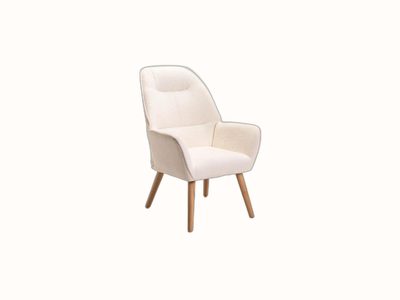 Ivory Tufted Armchair (Variant 4)